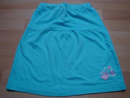 Sukně - tyrkysová, vel. 140, 140