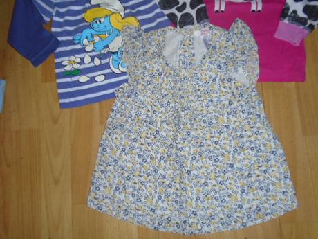 Tričko 3ks vel 92 šmoulinka, 92