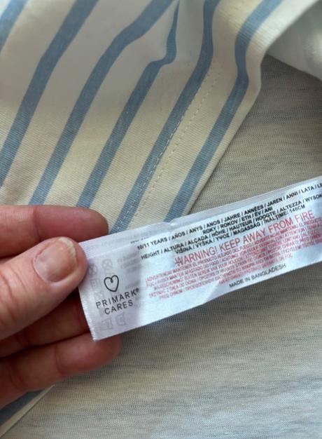Triko krémové s pruhy dívčí - v.10/11 let, primark,146