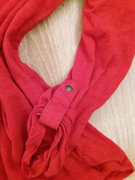 Červené lehčí triko/blůza, m