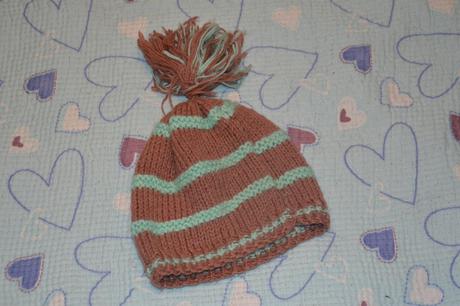 104 110 116 pletená čepice s bambulí, 110