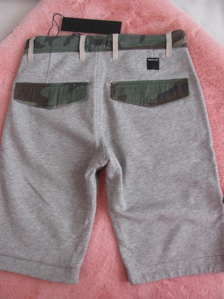 Elastické bavlněné maskáčové kraťasy-replay, replay,34
