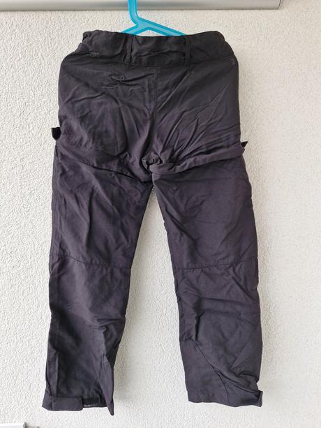 Turistické kalhoty/kraťase (odepínací), decathlon,128