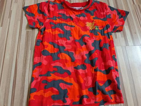 Červené maskáčové tričko 116 next, next,116