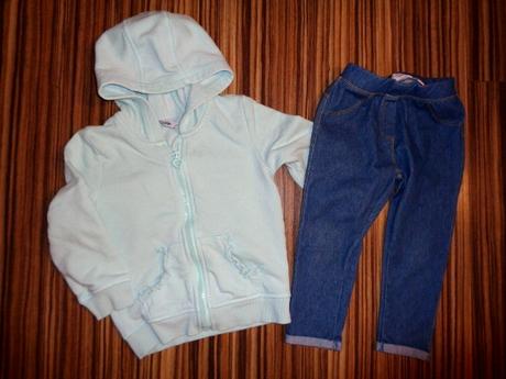 Komplet tyrkysové mikiny a legín alá rifle, george,92