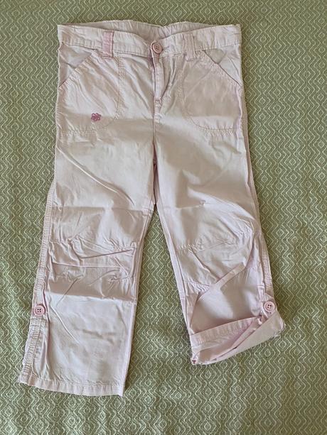 Plátěné dívčí kalhoty vel. 4-5 let, cherokee,104