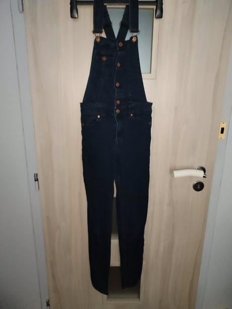 Džínové kalhoty s laclem h&m divided vel.36, s