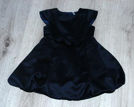 Slavnostní sváteční společenské tmavě modré šaty, st. bernard,80