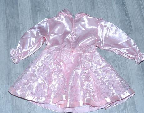 Společenské slavnostní saténové růžové šaty, 86