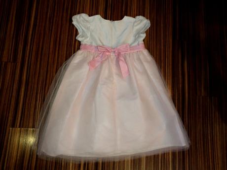 Krásné bílorůžové společenské šaty, 110