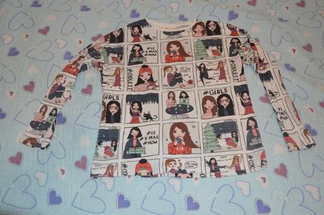 134 140 146 triko dl. rukáv vánoční motivy třpytky, 140