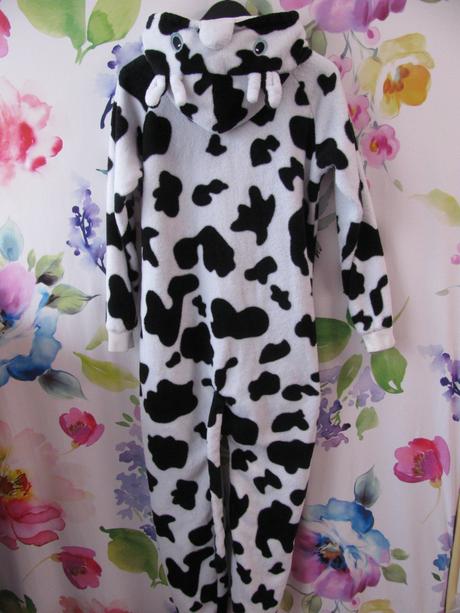 Kostým -fleecový overal s kapucí žirafa, 