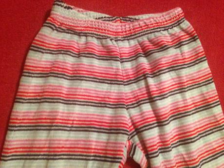 Dívčí teplé tepláky - tepláčky proužky, lupilu,86