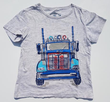 G413	chlapecké triko s kr. rukávem kamion vel. 110, 110