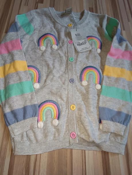 Zapínací svetr s duhy 104 tu, tu,104