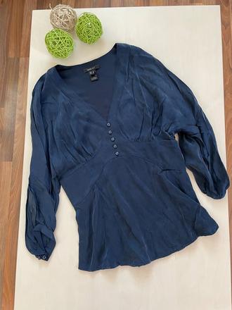 Temně modrá jako hedvábná halenka, vel l/xl, mango, mango,l