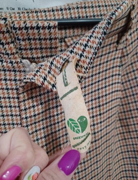 Vintage kárované kalhoty, takko,m