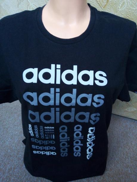 Černé tričko zn."adidas" vel."m", adidas,m