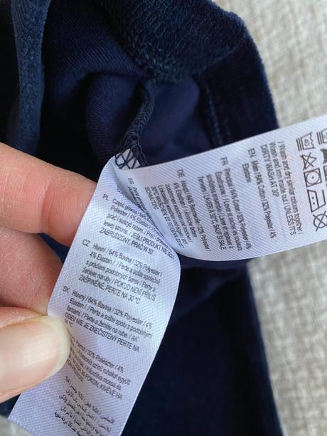 Teplejší legíny alá manžestrové kalhoty 110/4-5let, f&f,110