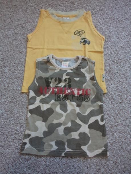 2 letní tílka pro chlapečka, c&a,92