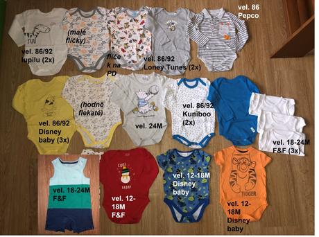 Sada oblečků pro chlapečka, 86–98