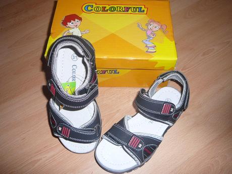 Sandálky, colorful,31