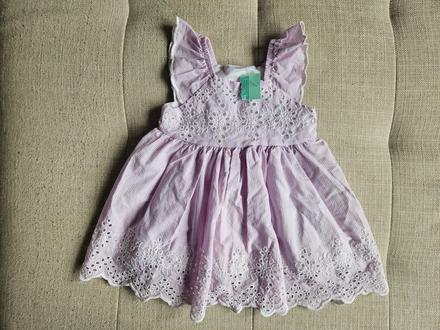 Fialové dětské dívčí šatičky šaty so cute 74, 74