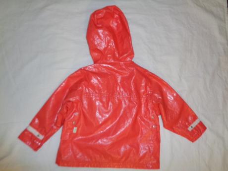 Nádherný meruňkovooranžový nepromokavý kabát, smile,98