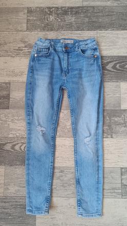 Rifle skiny trhané elastické dívčí v.140, marks & spencer,140