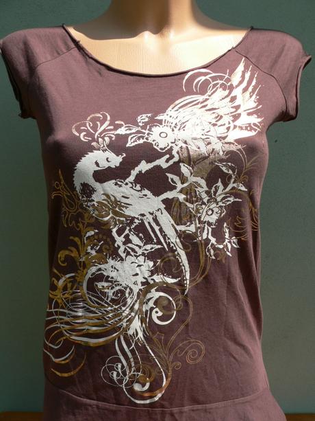 Dlouhý hnědý top amisu - vel.s, amisu,s