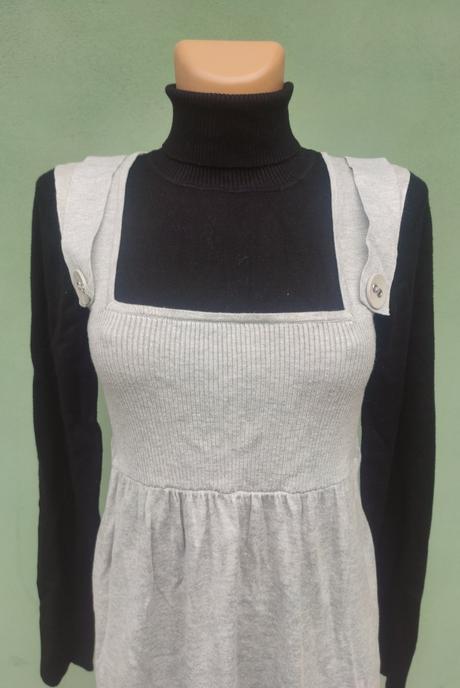 Svetrové šaty rosebud - vel.m, m