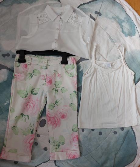 Luxusní letní 3dílný set květiny, 128