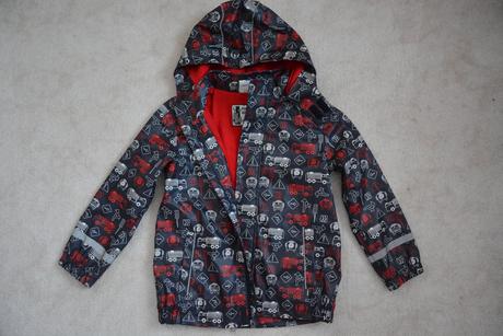 Pogumovaná bunda do deště s autíčky, topolino,122