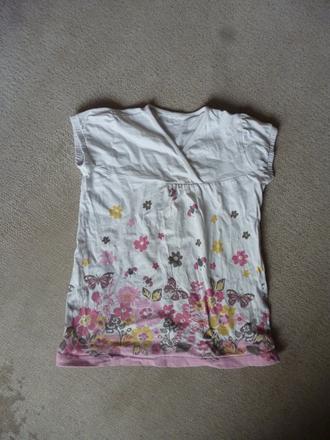 Dívčí tunika s kr. rukávem, vel. 118-122, 116