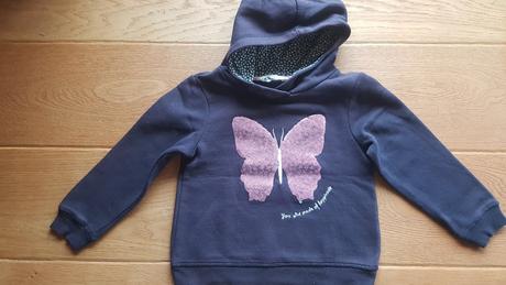 Mikina h&m 110-116 s preklapecim motylem, h&m,110