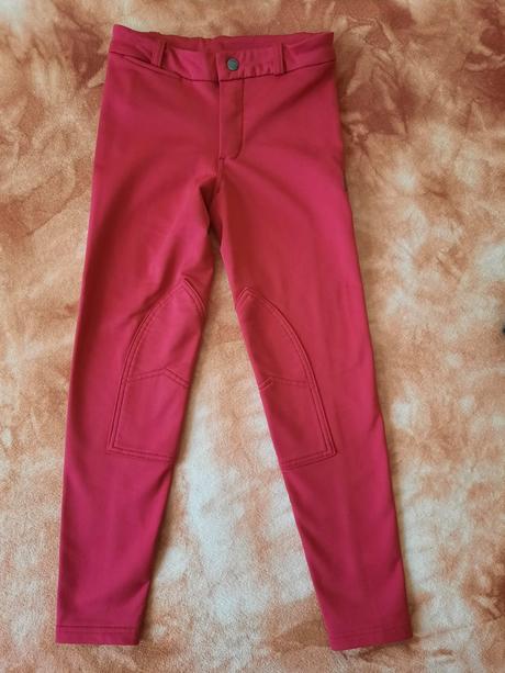 Červené zateplené rajtky, 8-10 let, 134