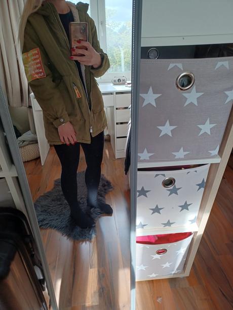 Zimní bunda oversize, khaki parka zara 164/xs-m, zara,164