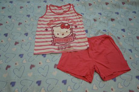 140 146 152 letní pyžamo komplet, sanrio,146