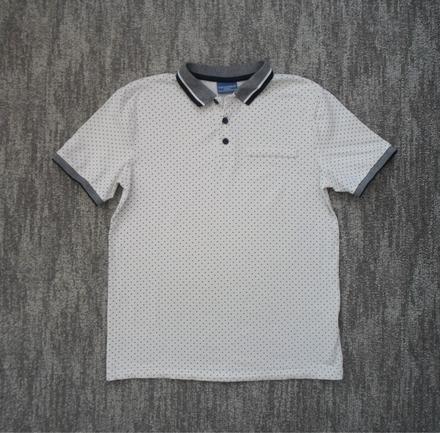 Bílé tričko triko s límečkem polo, coccodrillo,158