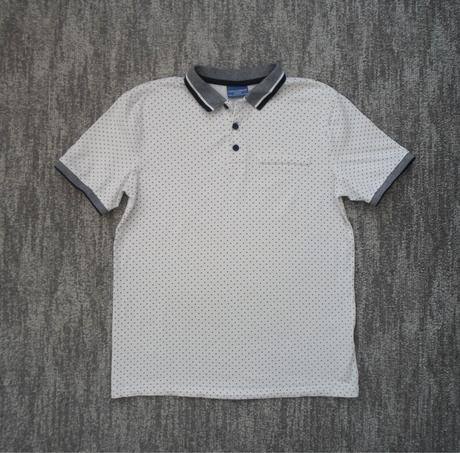 Bílé tričko triko s límečkem polo, coccodrillo,158