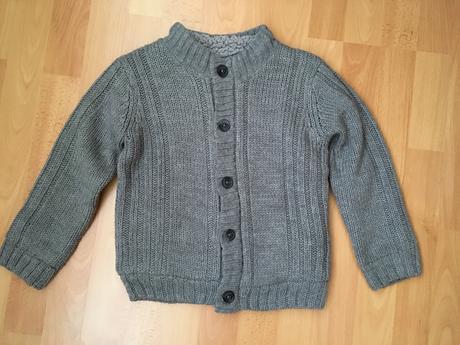 Chlapecký velmi teplý svetr - kabátek, lupilu,110
