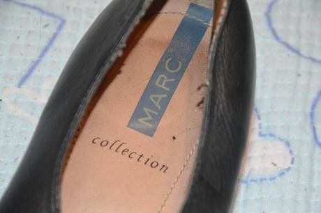 Černé celokožené boty, polobotky, zn. marc německé, 37