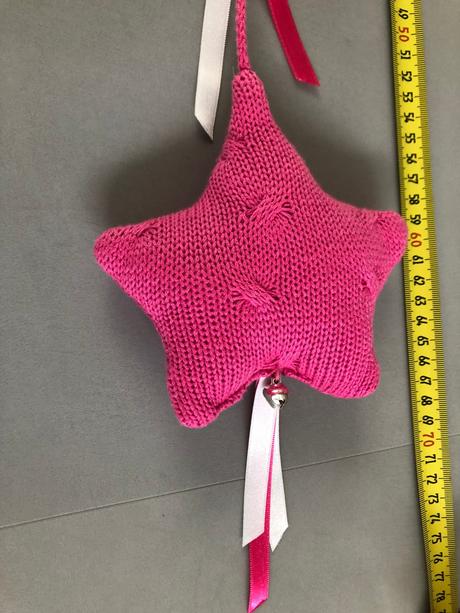 3 hvězdy girlanda závěs babys only růžová fuchsia, 