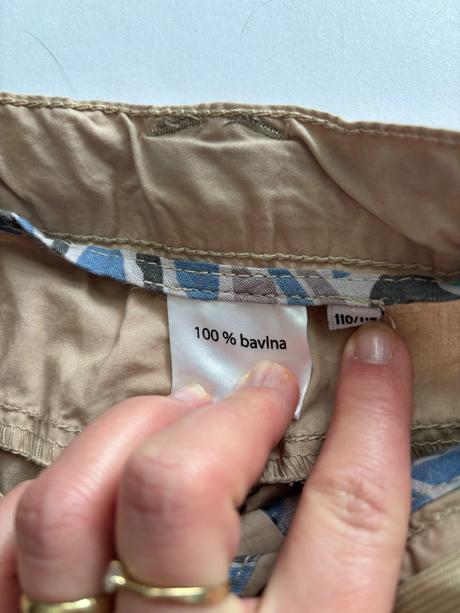 Kalhoty letní kapsačové - v.5/6 let, 116