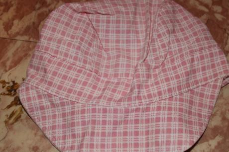 Dívčí pirátka proužky, kostičky obv. 39 - 41 cm, 74