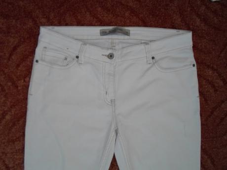 Bílé kalhoty rifle džíny relaxed skinny, next,40
