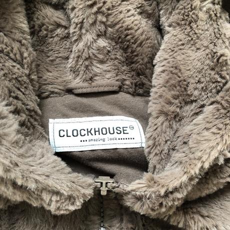 Vesta s kapucí a bambulemi s-m,, clockhouse,s