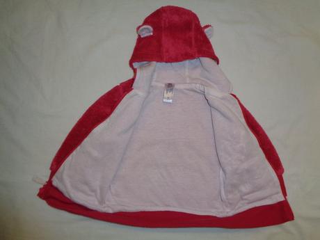 Krásná chlupatková mikina podšitá bavlnou, baby club,86
