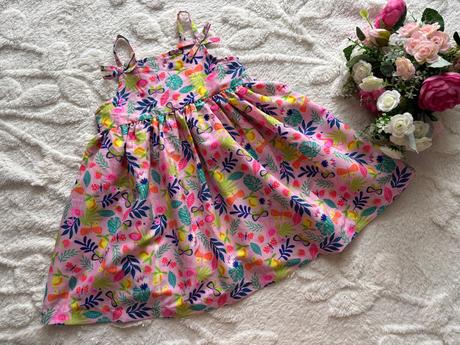 Šaty barevné - v. 12/18 měs., 86