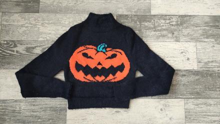 Svetr dívčí haloowen 146-158, 146